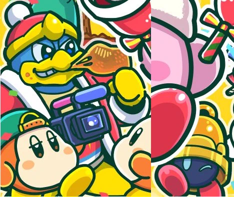 @Kirby_JP クリスマスとなるとディングルは外せない。そしてもう食べてるデデデ大王 