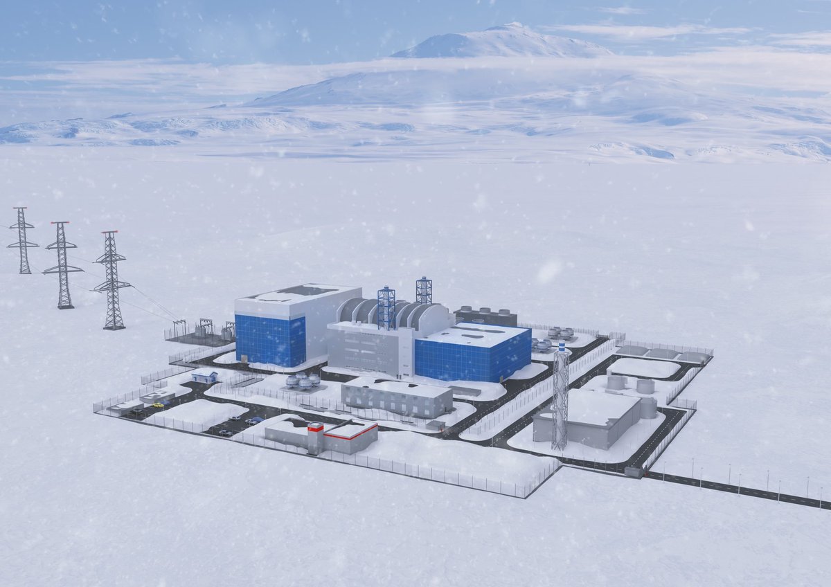 RosatomGlobal's tweet photo. Exciting news! OUR 1st ONSHORE #SMR NPP. The NPP in Russia's Yakutia based on RITM-200 Gen III+ PWR with electric power of 55 MW is set to be ready in 2028. These are the reactors we use on our new icebreakers. +800 jobs, -10 000 tons of CO2 annually. Pretty cool, huh? #atom75 https://t.co/dVAPlQPE3y