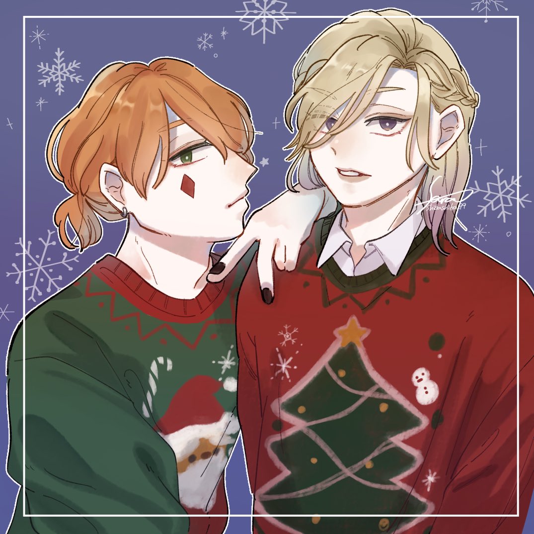 👑♦️メリークリスマス！！🎄🎁

#ツイステファンアート 
#twstファンアート