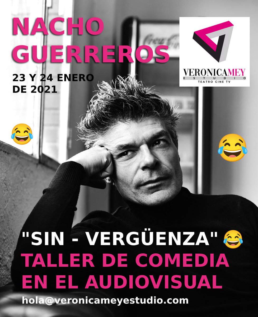 Dónde mejor que en casa, <a href="/VMeyEstudio/">Verónica Mey Estudio</a>, para arrancar el año con un taller de comedia de la mano del gran <a href="/nachoguerreros/">Nacho Guerreros</a>. Yo que tú ni me lo pensaba.  23 y 24 de enero. Corre, que te lo pierdes. <a href="/VernicaMey/">Verónica Mey</a> #SinVergüenza #Intensivo #Comedia #Vergüenza