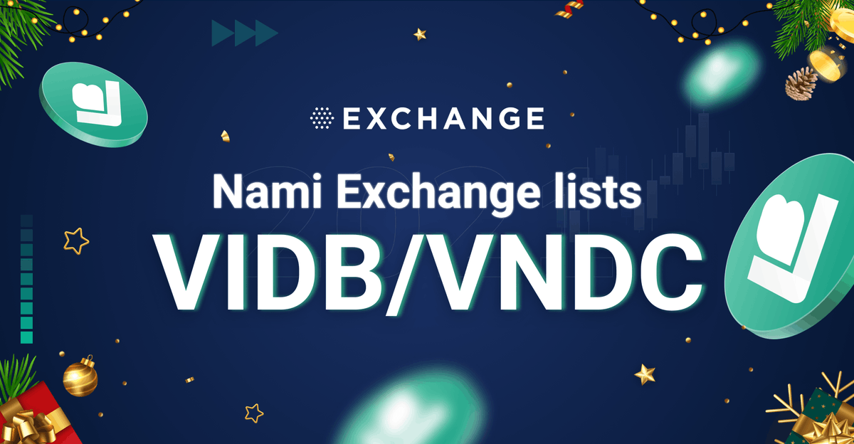 ONUSFinance's tweet photo. From 10:00 AM on December 29, 2020, Nami Exchange officially added VIDB/VNDC pair for exchange trading, giving investors more options when trading on this platform.
#vndc #stablecoin #vidb #namiexchange https://t.co/ucCOwKoMEp