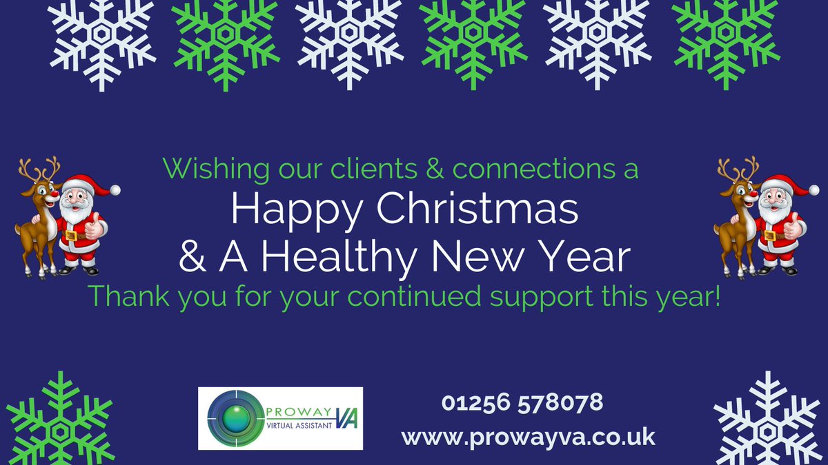 ProwayVA's tweet photo. Wishing our clients and connections a very Happy Christmas.  #Thankyou for your continued support this year, it's been a pleasure working with you.  

#Christmas #bestlife #ChristmasEve #outsourcing #telephoneansweringservice #callhandling #smallbusiness #businesssupport #admin https://t.co/C1talmAlgz