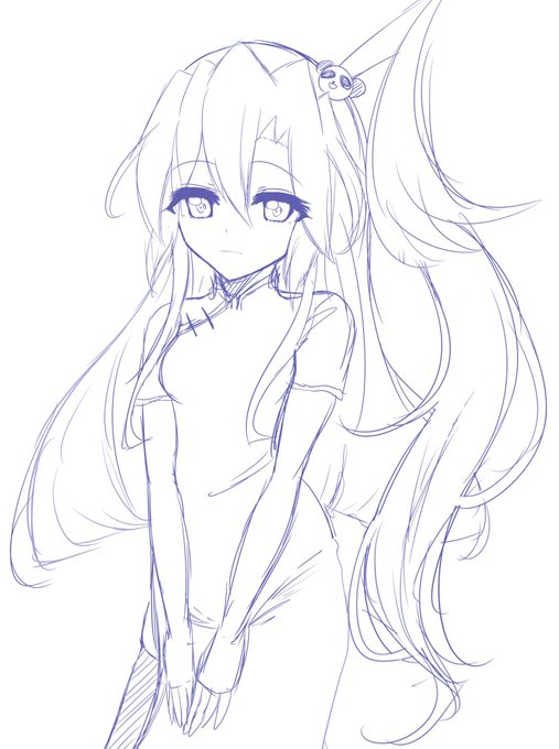 チャイナっぽい翼さんラクガキ。 