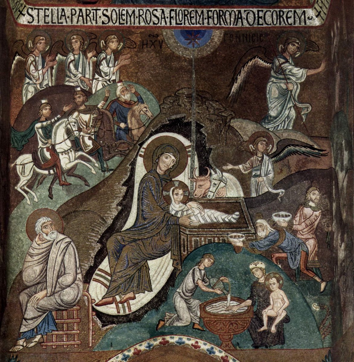 Mosaic in Byzantine style, Palermo, 1150
