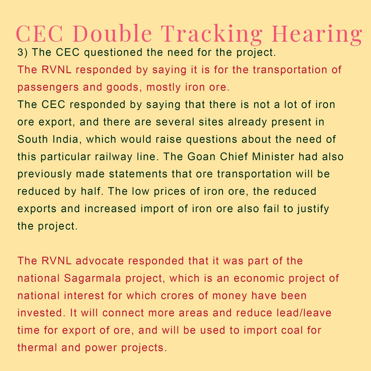 Questions raised on the railway expansion projectn/n #SaveMollem  #AmcheMollem