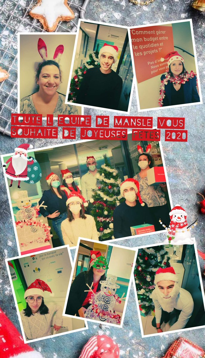 Toute l équipe de la CCM de Mansle vous souhaite de joyeuses fêtes de fin d année ! 🎄🎅🎁#noel <a href="/WeAreArkea/">WAA|Actus</a> @Lemaire84309486 <a href="/ElietteAffagard/">AFFAGARD</a>