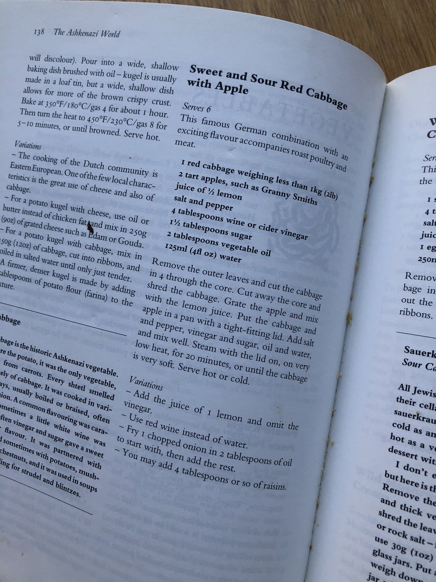 jayrayner1's tweet photo. It always tickles me that this, by the glorious Claudia Roden, is one of my key Christmas cookery books: The recipe for sweet and sour red cabbage that I swear by. https://t.co/IMo35vi30M