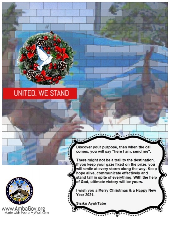 SoyaFor's tweet photo. SSCDHR joins all sympathizers & well wishers to wish a merry Xmas to all Southern Cameroons Prisoners of Conscience #SisikuAyukTabe , #IDPs, #Refugees , #Widows #Widowers, #Orphans, #VictimsOfRape. #StopCameroonsViolations @hrw @UNSC @AU #FactFindingMission https://t.co/p1eQ6NSI1Q