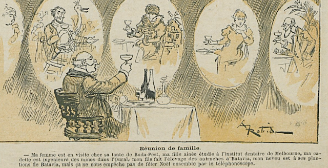 ferocias's tweet photo. Prêts pour un réveillon à distance ?
Albert #Robida l'avait imaginé en 1896 ! Et bien d'autres choses à découvrir grâce à @GallicaBnF et @archeo_sf dans ce #thread ⤵️ https://t.co/QPPuvCkGx8