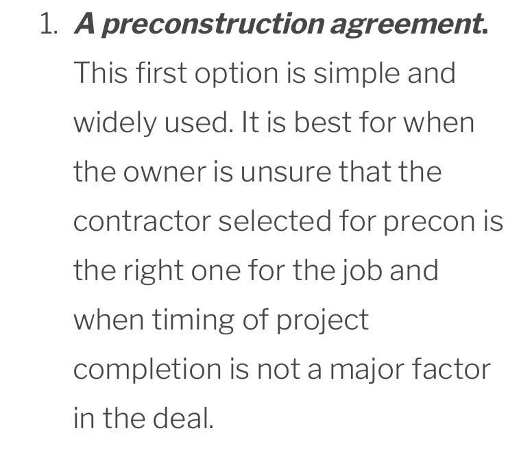 Commencement Dates (rent, term, whatever you call them) are very real in retail.If you can’t hit construction timelines because your architects “vision” doesn’t align with proforma costs, you’re SOL. Account for this by giving yourself plenty of time in precon.