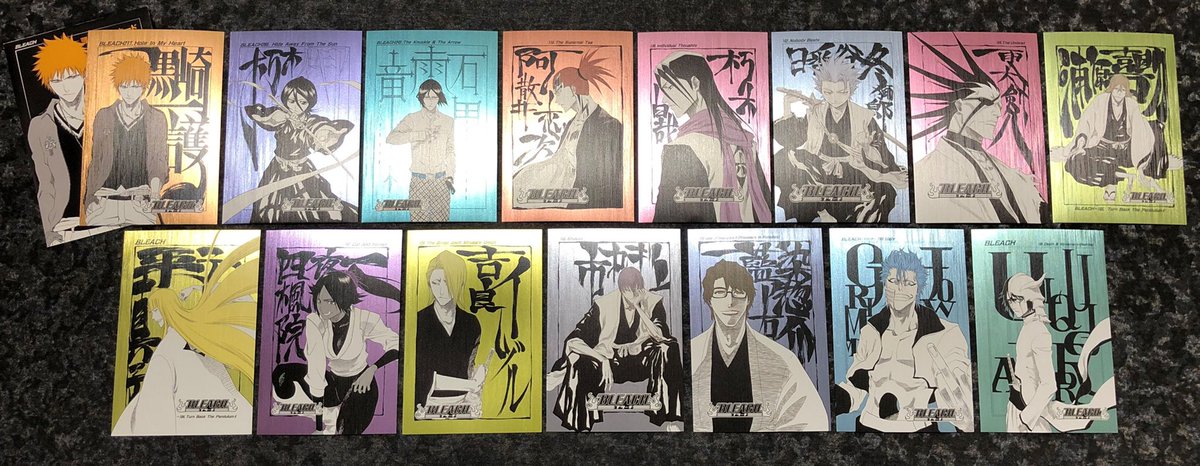 ジャンプショップ Jump Shop 公式 ジャンプフェスタ21先行原作商品情報 Bleach のかっこいい扉絵が豪華メタリック仕様のポストカードになって登場 背面にはキャラクターの名シーン入り インテリアとしても楽しめるぞ 各400円 税 ランダム仕様