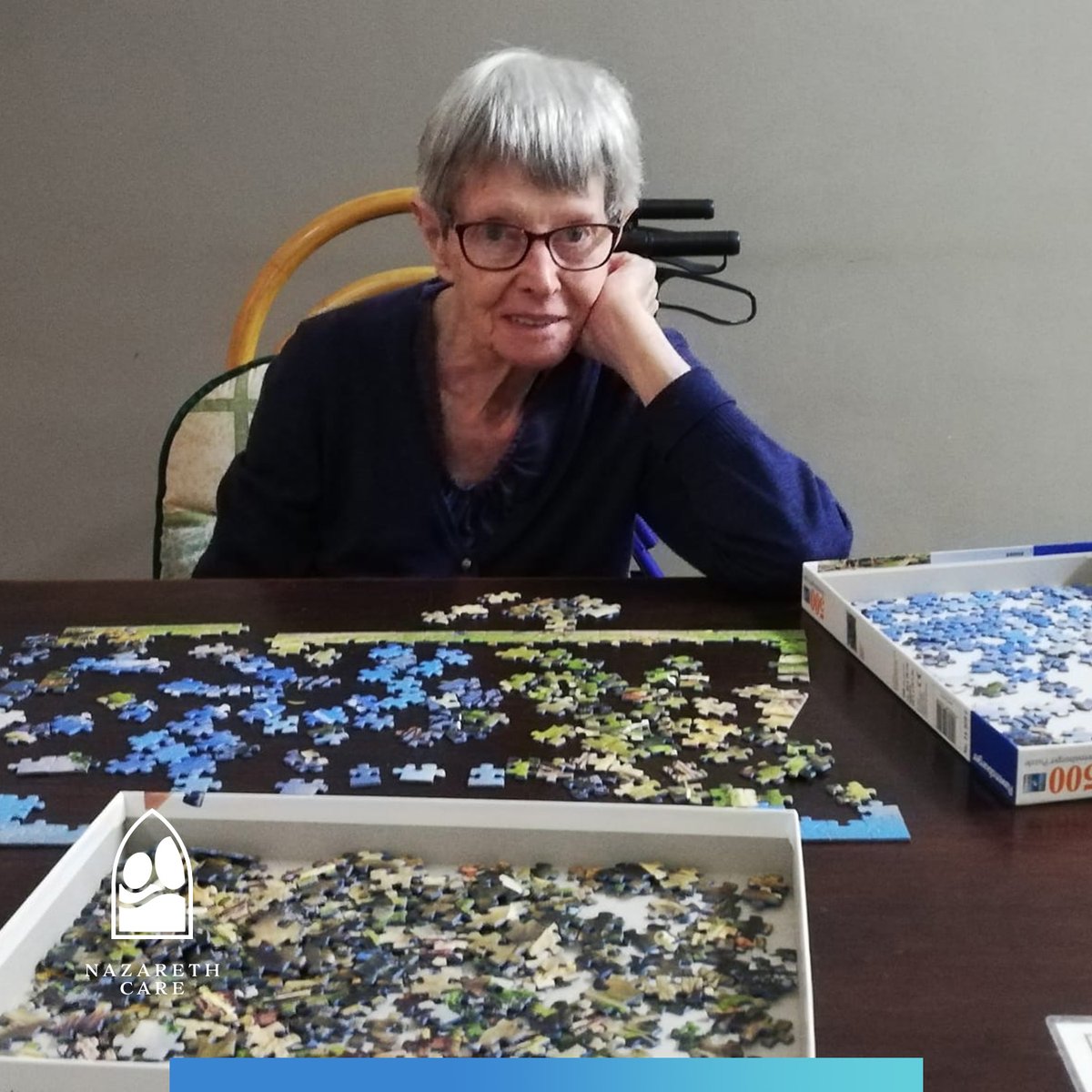 NazarethCareAFR's tweet photo. Nazareth House Durban welcomed their new resident Mrs Daphne Graham. Mrs Graham settled in with ease and enjoys working on her jigsaw puzzles in the afternoon. 

If you are interested in finding our more information about accommodation, please contact connect@nazarethcare.co.za https://t.co/KXtOqyvDM8