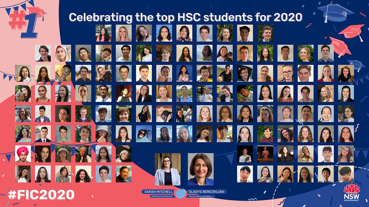 We're excited to announce that 20 students from @SSCLNSW received First in Course in the 2020 HSC! What a great way to end an extraordinary year. Thank you to all of our students and their dedicated teachers #FIC2020 #2020HSC @NSWEducation