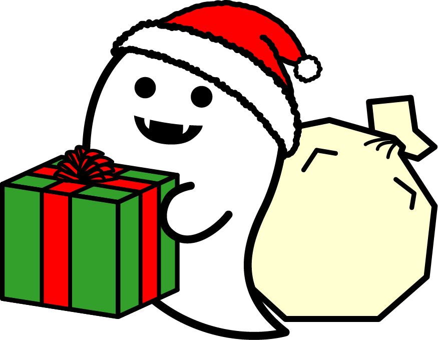 「最近オバケはクリスマスの準備に忙しいのだ?⛄?✨

プレゼントをあっちやこっちに」|おばけ3号@書籍「お話上手さん」が考えていること 会話ストレスがなくなる10のコツ発売中のイラスト