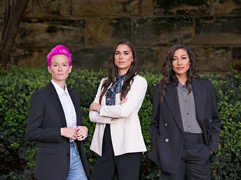 Christen Press in suits; a necessary thread. 