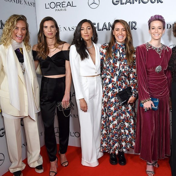 Christen Press in suits; a necessary thread. 