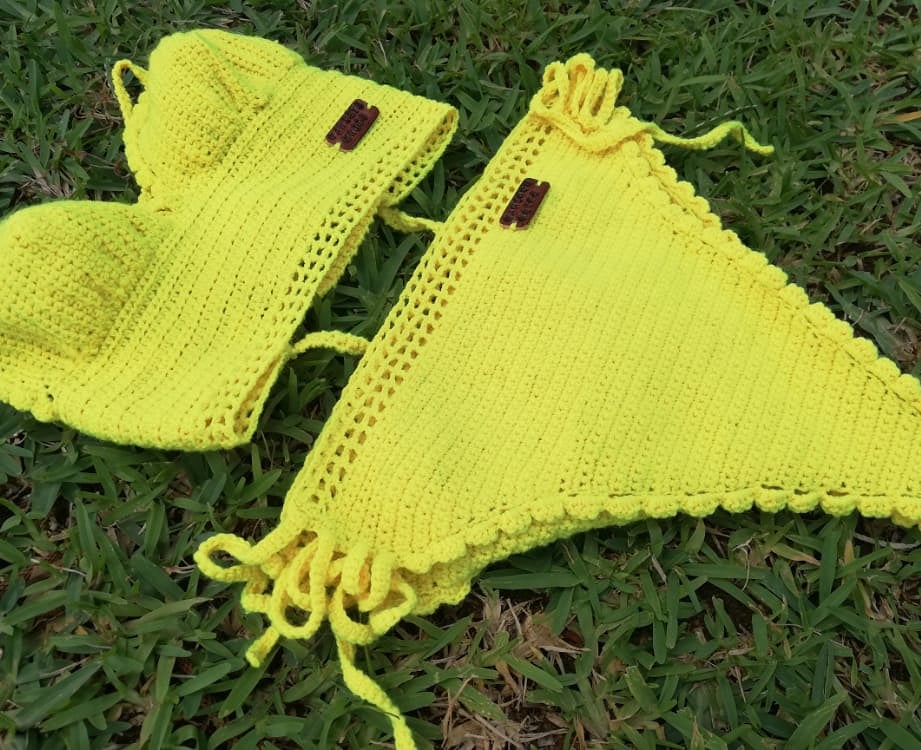 tinyikomaboonda's tweet photo. Swimsuit crocheted by me🧶 https://t.co/csvgIcaTGa