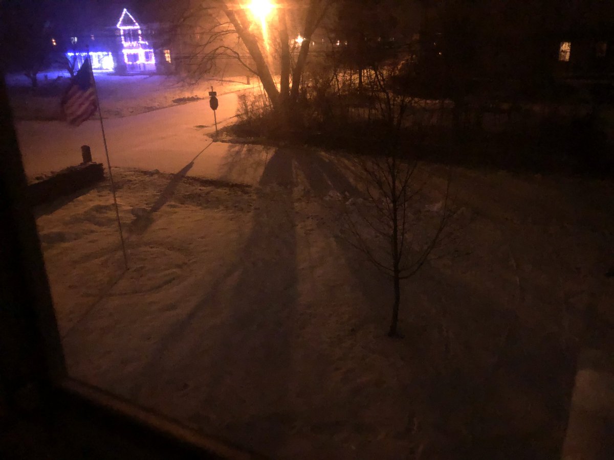 Snow has started, right on schedule