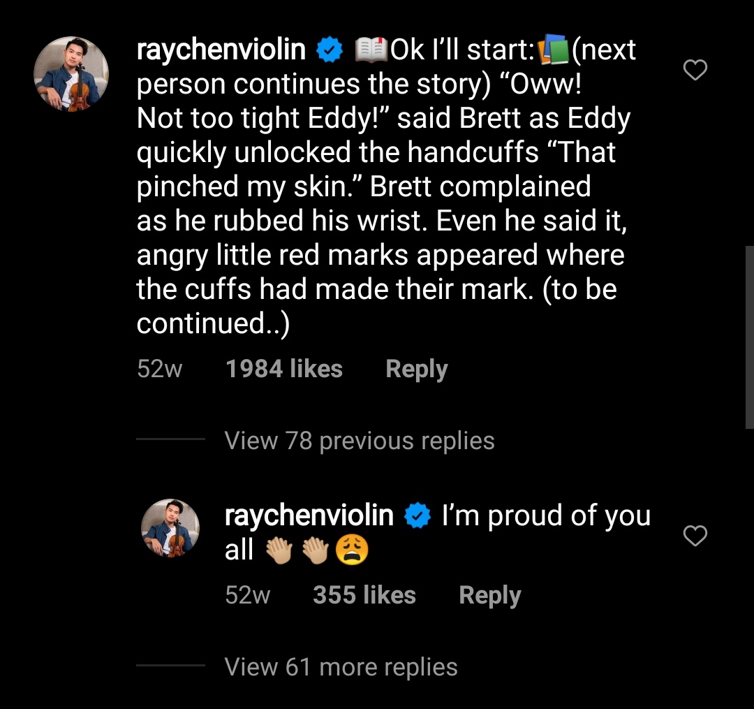 koaturtle's tweet photo. remember when ray wrote a whole fanfic under twoset's post and encouraged more of it https://t.co/pwSYrgIqlo