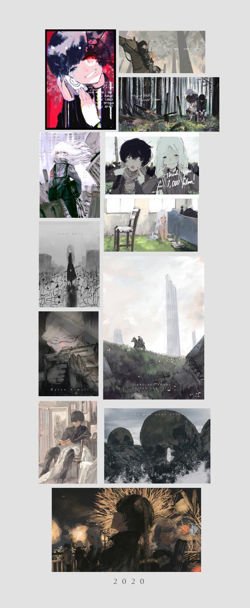 A summary of my art in 2020.
Even though my art hasn't changed/improved much over the year, thank you so much for tagging along! Let's march on to 2021!