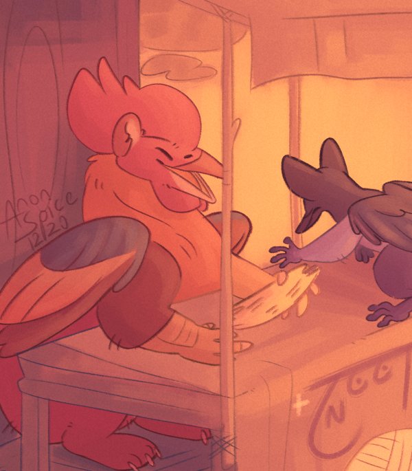 AnonSpice's tweet photo. 🧶🐦

A wee Girfugol thing, tried out CSP's timelapse function so keep an eye out for that 👀

#gryphon https://t.co/nMK6wMX04i