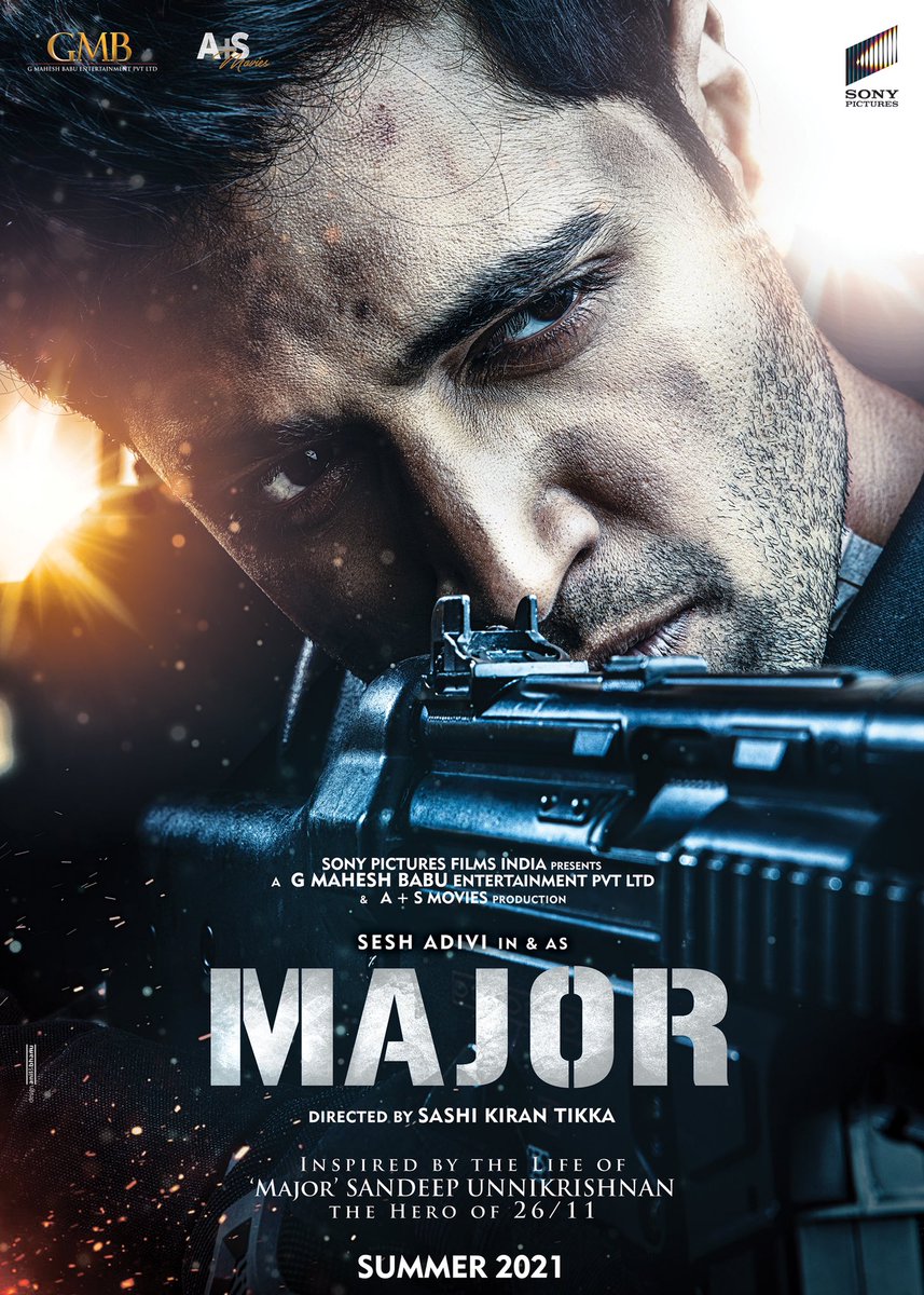 urstrulyMahesh's tweet photo. Happy to present the first look of #Major!! Wishing you a very happy birthday @AdiviSesh. I'm sure Major will go down as one of your best performances. Good luck and happiness always! 😊 https://t.co/q5BLRj8ewn