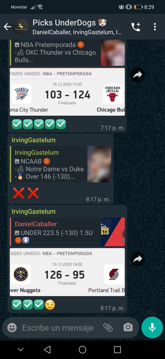 TeamUnderDogs3's tweet photo. Hoy nos fuimos 2 ganadas 1 perdida en el grupo Premium. ✅✅✅😉💵💵💵 Vamos poco a poco sumando https://t.co/yxHqSJGvbC