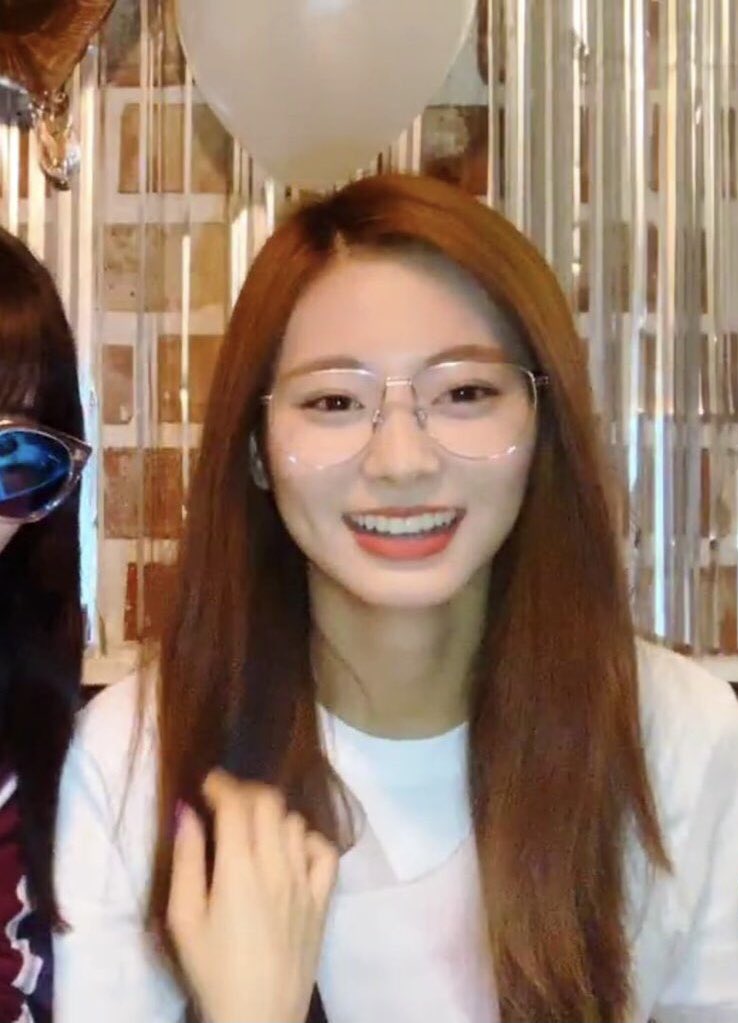 tzuyu in glasses; a thread