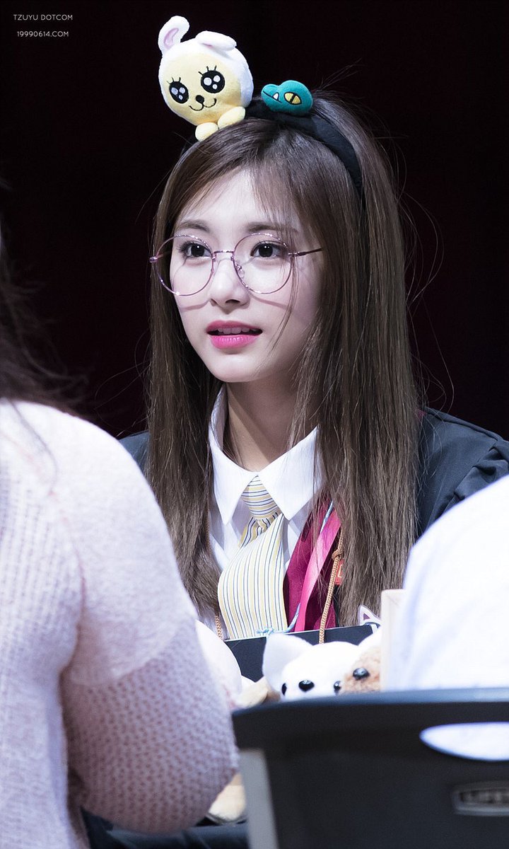 tzuyu in glasses; a thread