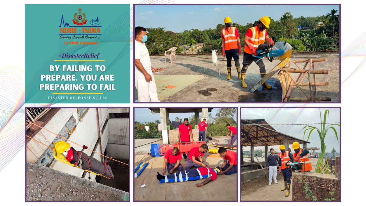 12bnndrf's tweet photo. "By failing to prepare, You are preparing to fail."
Personnel of 12 #NDRF Itanagar are kept in readiness for any #Emergency incidents. Regular #Practice is our main activity. #NDRF4U
#IncidentManagement
#RegularPractice
#EmergencyAssistance 
#DisasterPreparedness https://t.co/2mTIrPLSj0