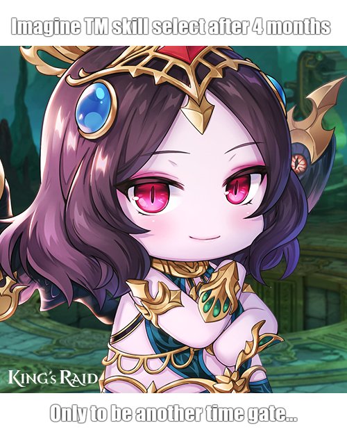 Cyphaerus's tweet image. Looking forward to the TM gear selector update next week! #KINGsRAID #LilRaiderUpdateEvent #LilRaiderMeme