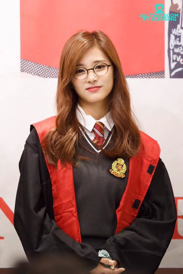 tzuyu in glasses; a thread