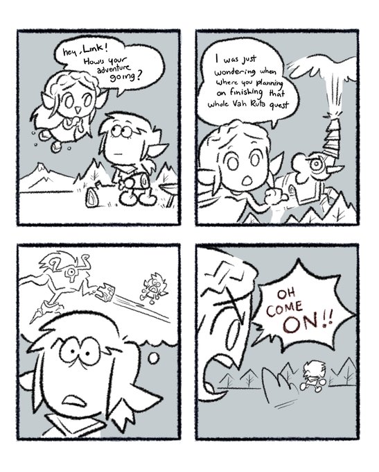 Get in the robot elephant, Link, or Zelda will have to, 