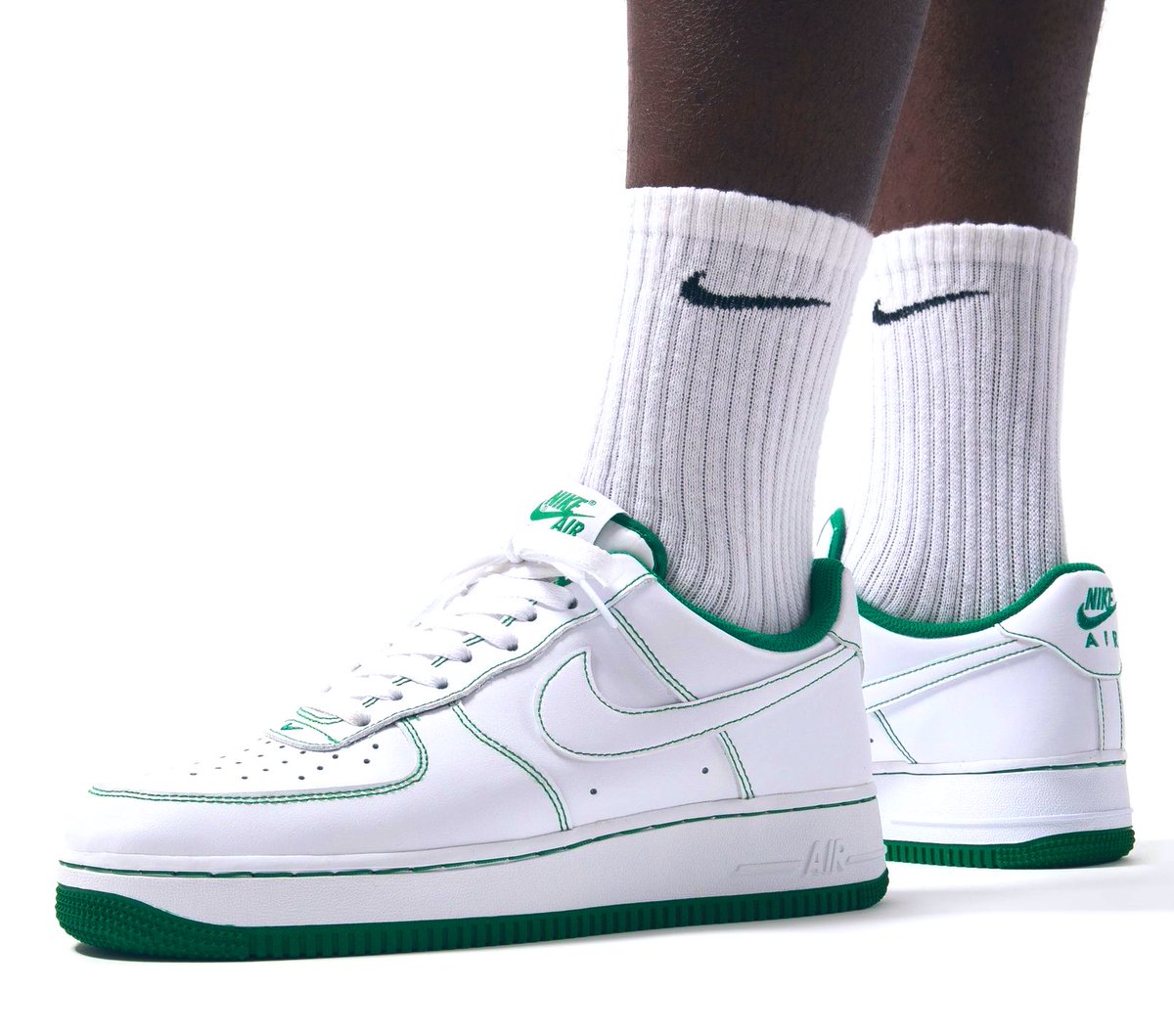 air force one green stitching