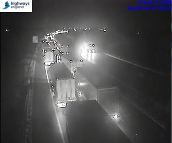kmfmnews's tweet photo. TRAVEL: ⚠️ Queues are also building on the #M20 coast bound and the slip roads are shut at J11 as HGVs wait for the Eurotunnel at #Folkestone #kmfmtravel https://t.co/Rm8yhMvczi https://t.co/a9oFyeDDxE