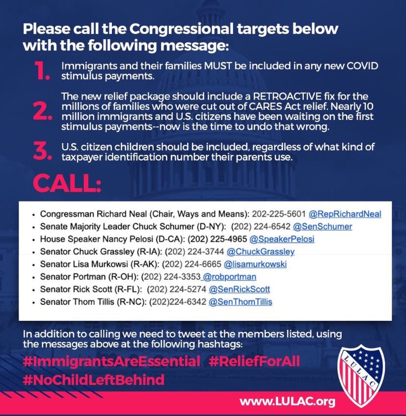 Please call the Senators, Congressmen, Senate Majority Leader and House Speaker-express your concerns-leave a message.