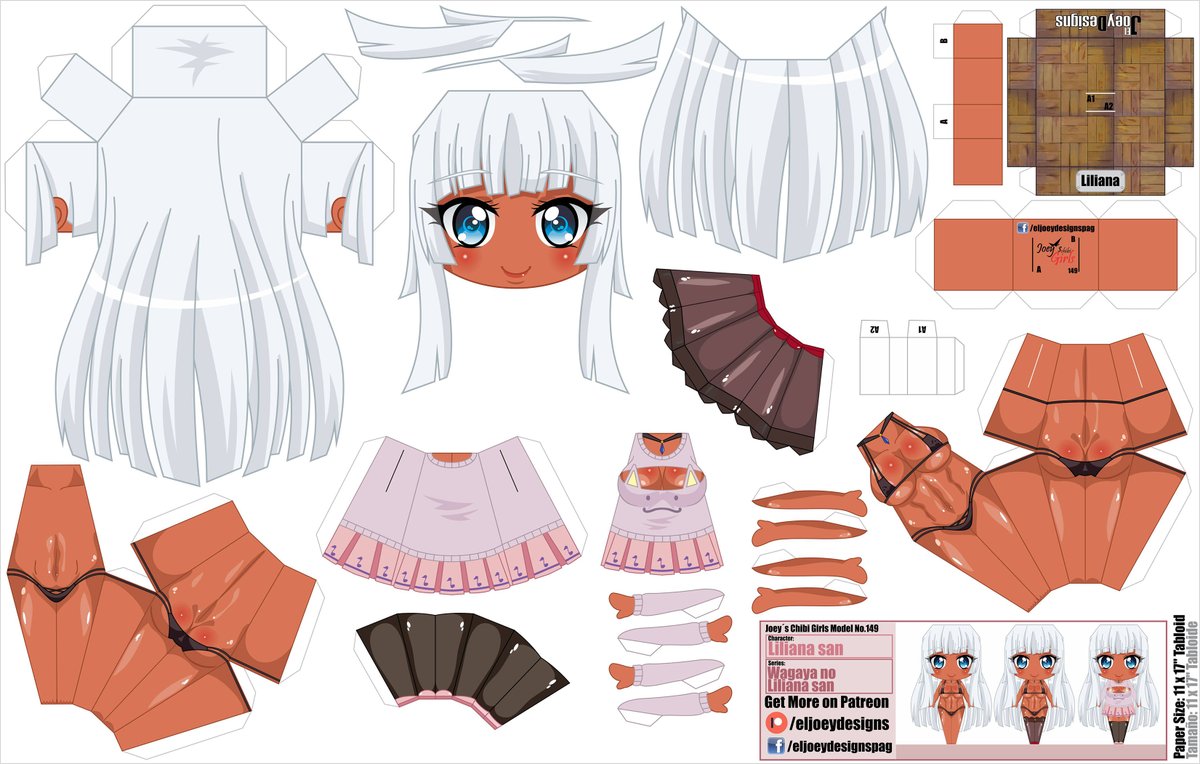 ElJoey_Designs's tweet photo. New papercraft model my chibi version of Liliana san 😍 sensei @aoi_nagisa hope you like it https://t.co/VCG6A1RJpm