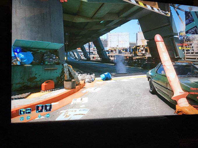 Cyberpunk 2077 may have its bugs but where else can I run around with a vibrating dildo and beat up people