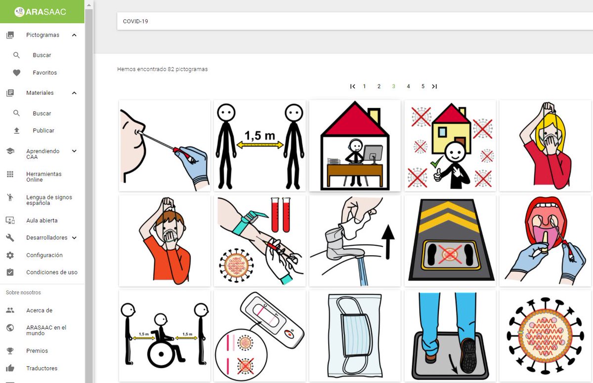 🦠👉"Pictogramas de ARASAAC relacionados con el COVID-19"
- Acceder a todos los pictogramas desde este enlace:
➡🖥arasaac.org/pictograms/sea…
Esperamos que os sirva de ayuday que muy pronto podamos olvidarnos de esta terrible lacra y seguir adelante.
Todo va a ir bien 🌈