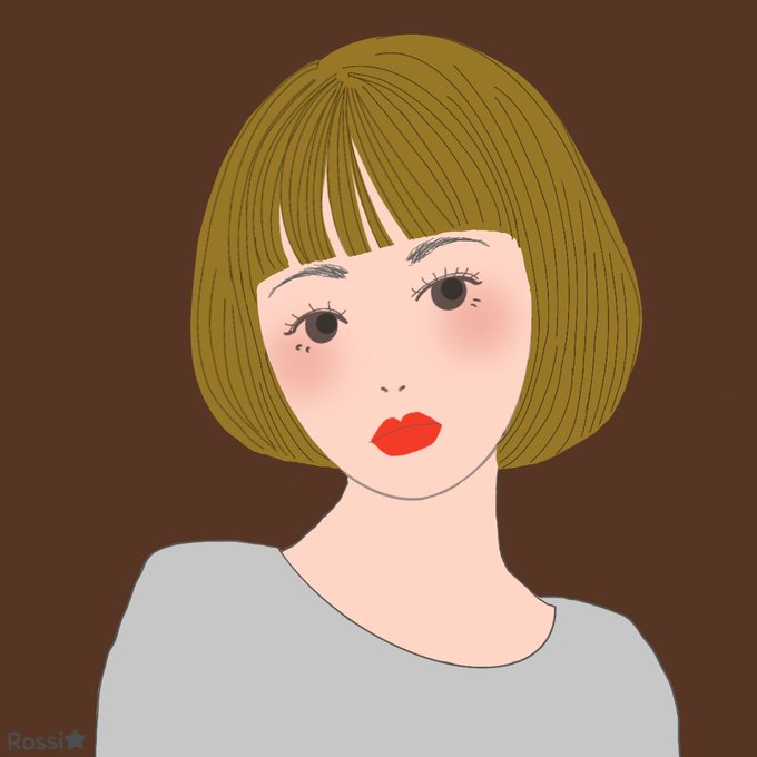 ヘアスタイルイラストのtwitterイラスト検索結果