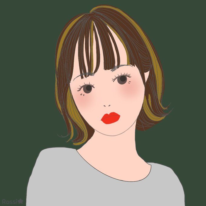 ヘアスタイルイラストのtwitterイラスト検索結果