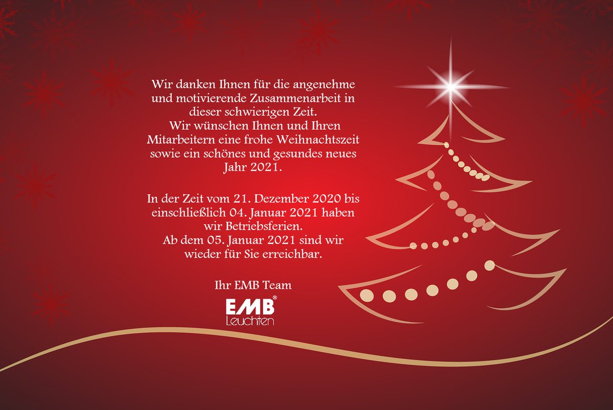 embleuchten's tweet photo. Wir wünschen Ihnen eine schöne Weihnachtszeit und einen guten Rutsch ins neue Jahr 🎅

Bleiben Sie gesund! https://t.co/4OZ5U42coW