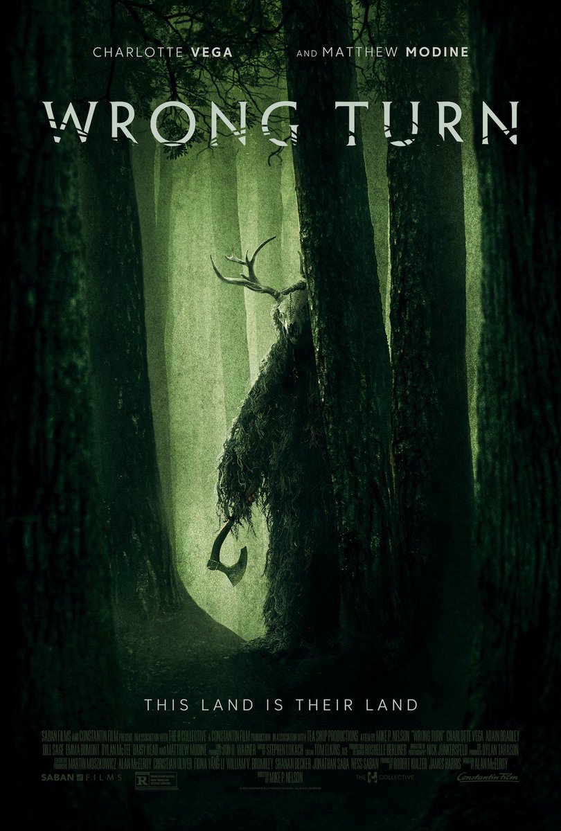 Wrong Turn 낯선 숲으로 하이킹을 떠난 일행은 곳곳에 즐비한 부비트랩에 목숨을 위협받게 되고 이윽고 숲의 진정한 주인들과 마주하게 된다. 국내에서...