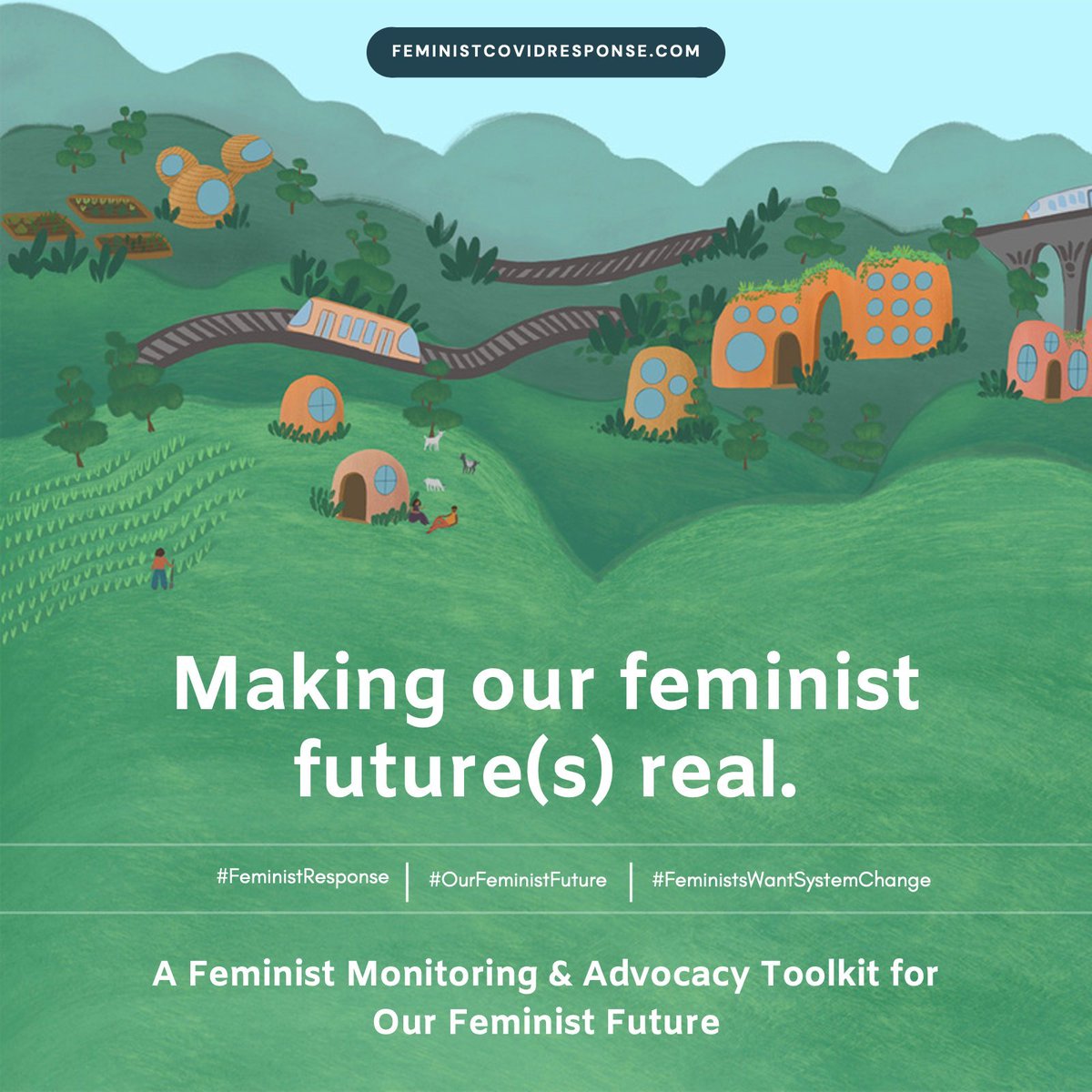 🌍 #AnotherWorldISPossible: 'A Feminist Monitoring & Advocacy Toolkit for #OurFeministFuture', amb la participació activa del @Women_Rio20.

Una #FeministResponse a la #COVIDー19 garanteix un futur més just per a totes. 🌱💜

#FeministsWantSystemChange

👉🏾 feministcovidresponse.com/toolkit