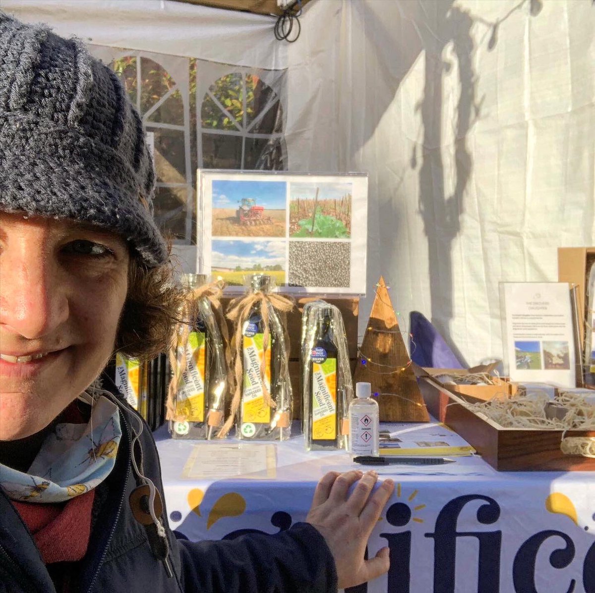 themagseed's tweet photo. All set up at @FishertonMill for a gloriously sunny #christmasmarket with a fabulous array of local makers and great coffee and food on hand! This is what markets are meant to be like! ✨🎄💛 https://t.co/lloGZF0mQv