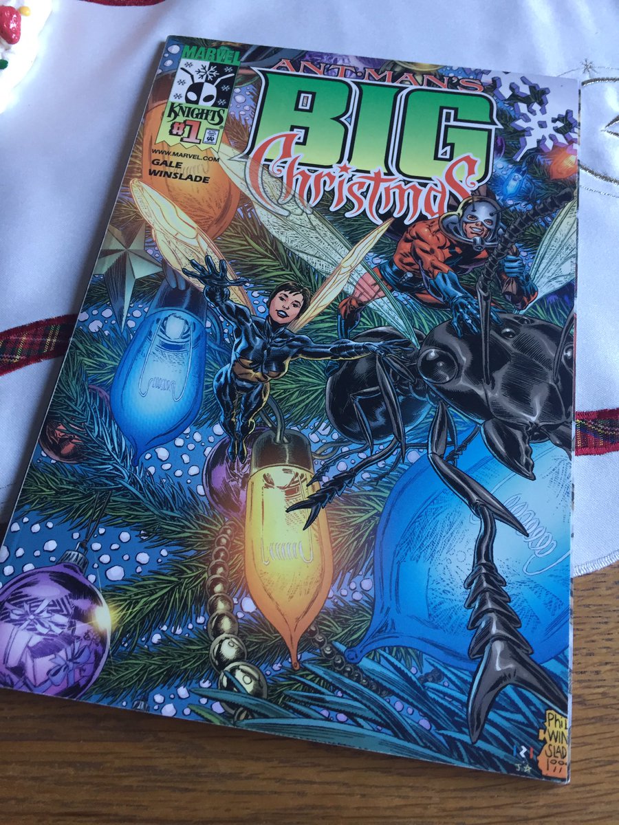 Christmas Comics Day 17 - ANT-MAN’S BIG CHRISTMAS by Bob (Back To The Future) Gale and Phil Winslade. Part-Christmas Carol, part-Christmas Vacation, part-Honey I Shrunk The Kids.