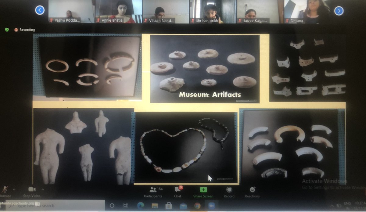 Richarathi9's tweet photo. Indeed an insightful virtual trip it was!!Grade 5 ss explored the ancient civilization 'Dholavira' one of the most spectacular Indus Valley site in India. Ranging from drainage system to the smart water harvesting system and many more were the profound learnings from the session. https://t.co/6pfIPP5jLg