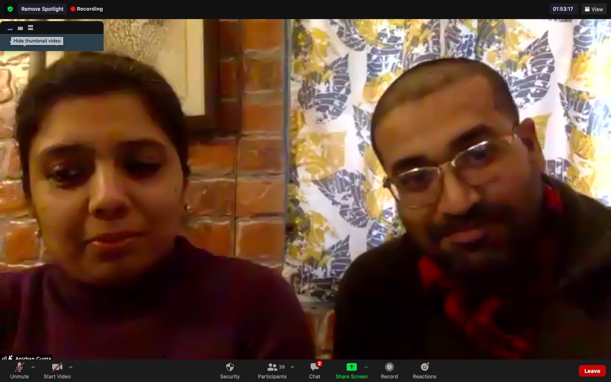 #HerTribe <a href="/nidhi_810/">Nidhi Gupta</a> comes out towards the end of the show to share Dhriiti's passion for #womenentrepreneurship and why #HerTribe is a call for celebrate women's stories. <a href="/Aniirban/">Anirban Gupta</a> says, "This tribe needs to grow!" #NorthEast <a href="/Her_and_Now/">Her&Now</a> <a href="/YourStoryBag/">Your Story Bag</a>