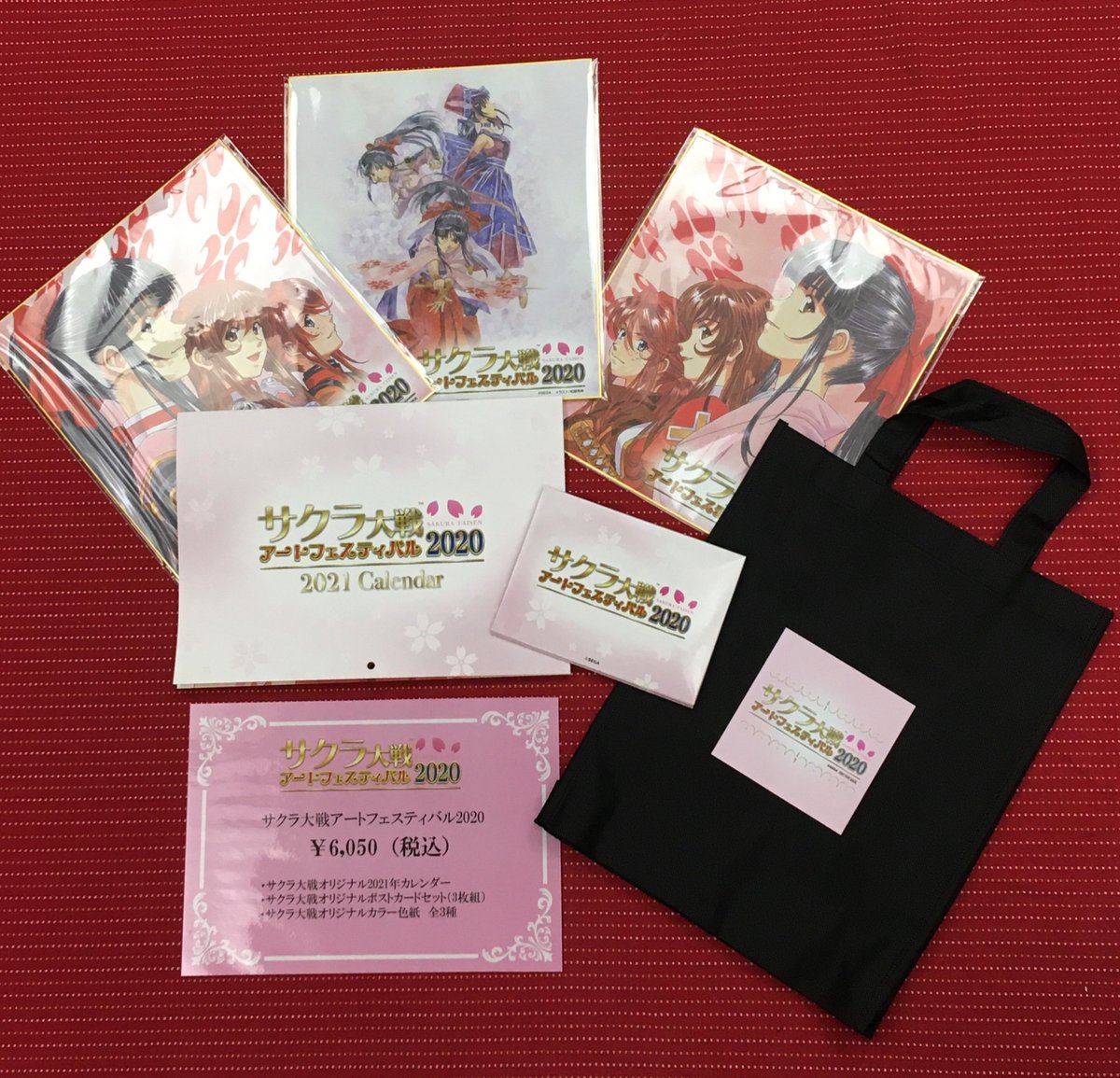 サクラ大戦 アートフェスティバル 2020 色紙2種 ポストカード カレンダー サクラ大戦 アートフェスティバル2020 色紙2種 ポストカード