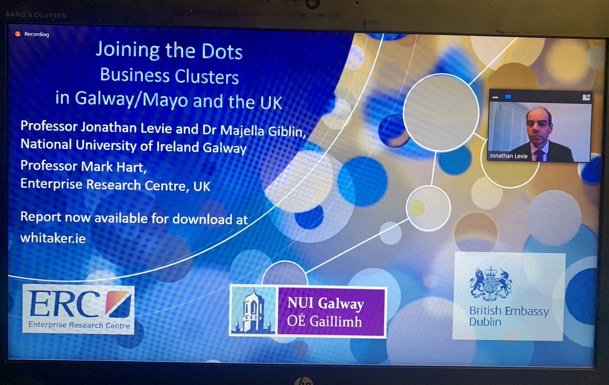 Galway Chamber on Twitter: "Professor Jonathan Levie @nuigalway us an outline of the Joining the Dots report at our virtual event this morning. The report is available for download now at https://t.co/v8pjiWdbxs https://t.co/jl2qgij65v" / X